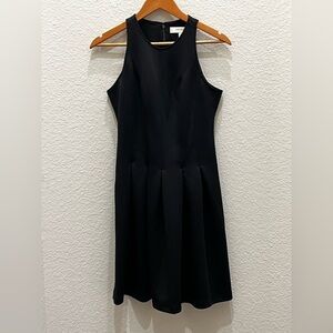 Lark & Ro Black Pleated Skirt Dress